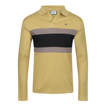 TL London 3 Stripe Long Sleeve Polo Shirt