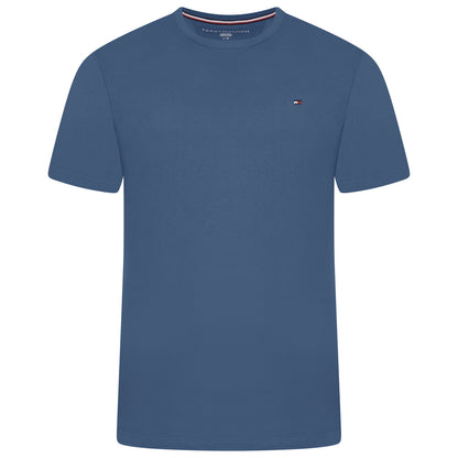 Tommy Hilfiger Flag Embroidery Jersey Crew Neck T-Shirt