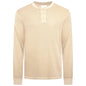M&S Henley Waffle Long Sleeve Top