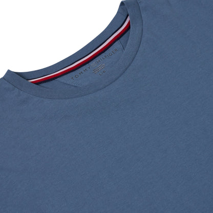 Tommy Hilfiger Flag Embroidery Jersey Crew Neck T-Shirt