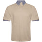 Evryone Check Collar Short Sleeve Polo Shirt