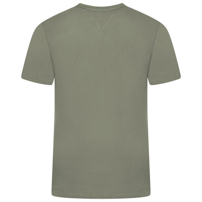 Tommy Hilfiger Flag Embroidery Jersey Crew Neck T-Shirt