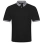 Evryone Check Collar Short Sleeve Polo Shirt