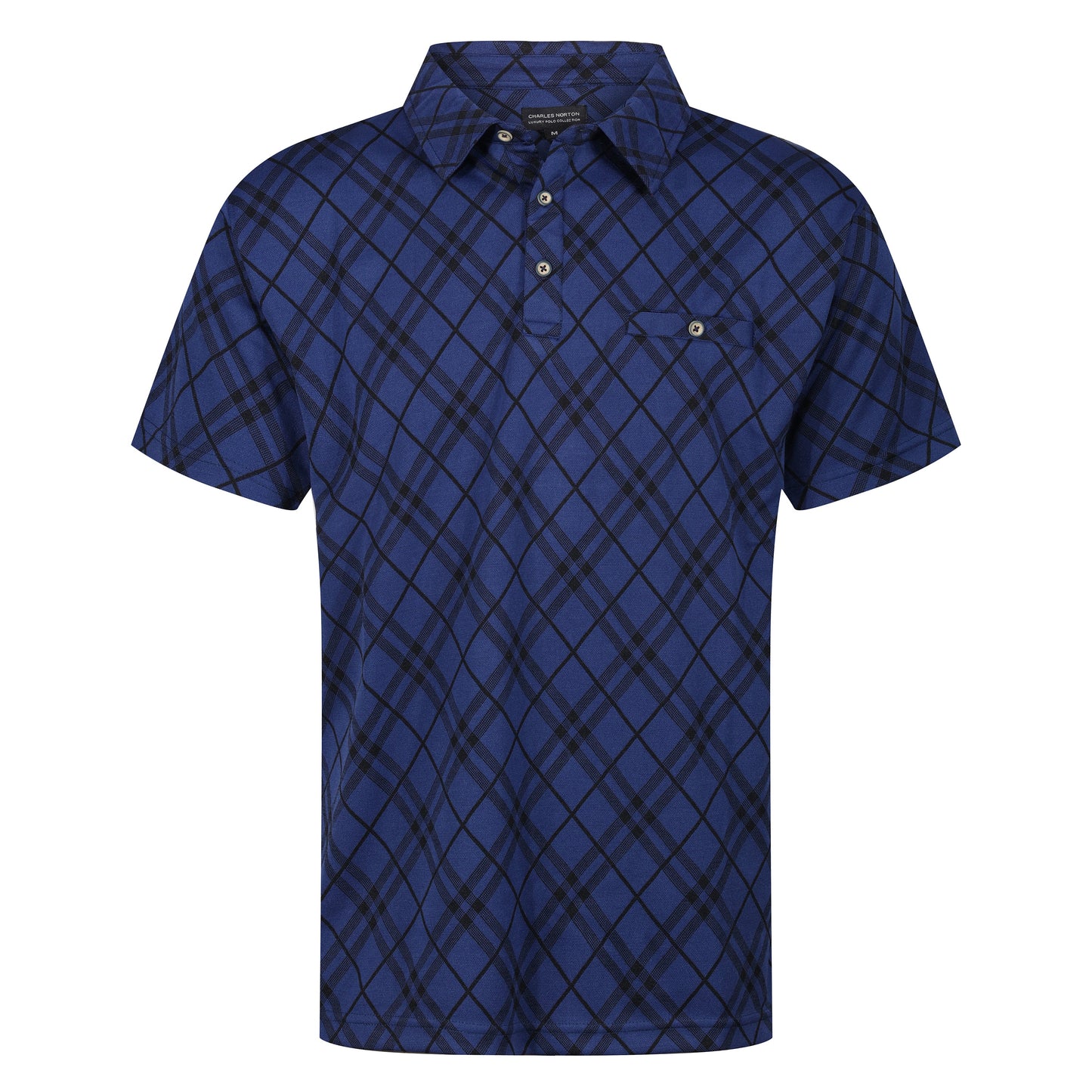 Charles Norton Harlequin Diamond Polo Shirt