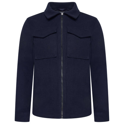 Brushed Winter Jacket with Pockets