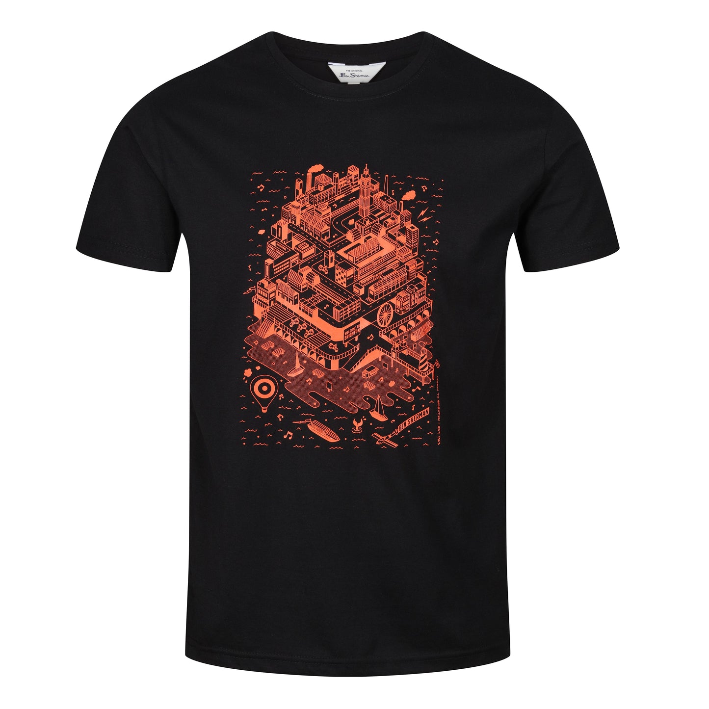 Ben Sherman London To Brighton Print T-Shirt