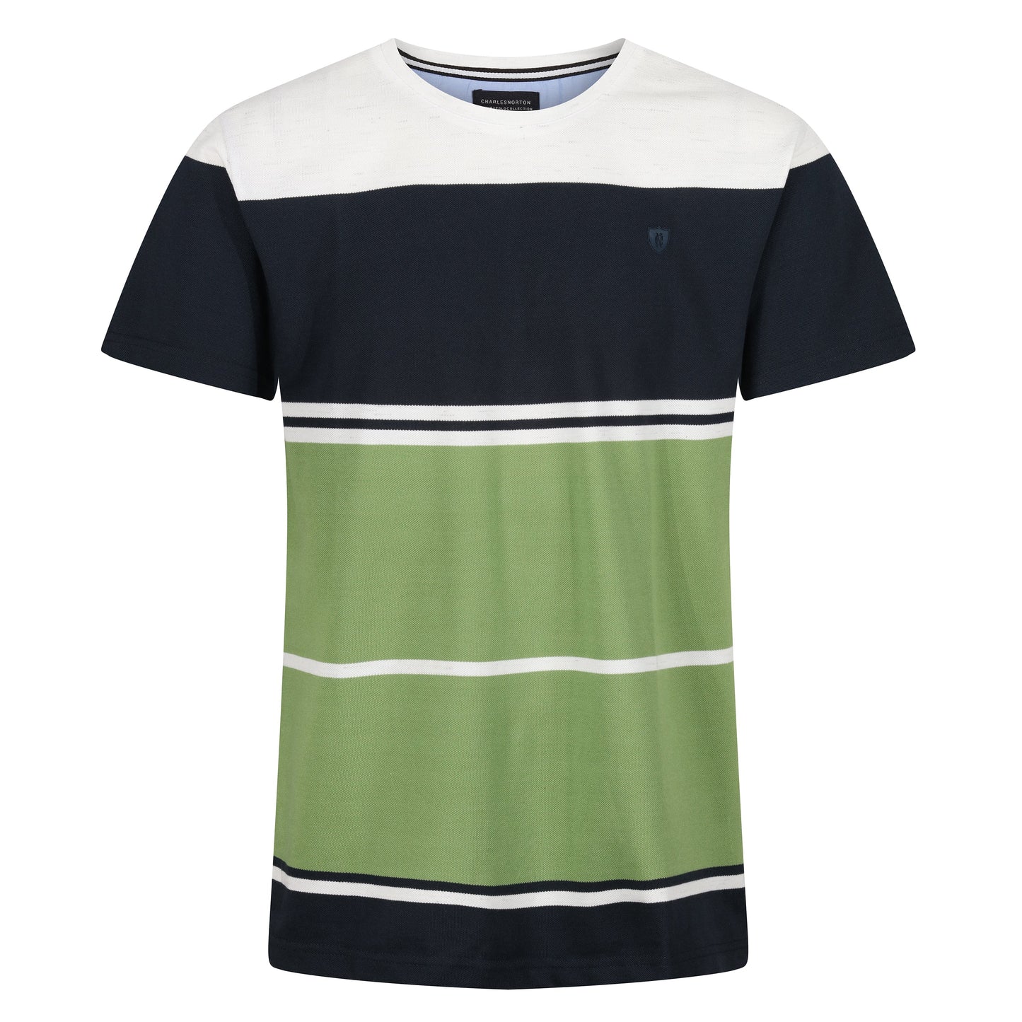 Charles Norton Massachusetts Striped Pique T-Shirt