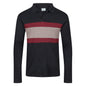 TL London 3 Stripe Long Sleeve Polo Shirt