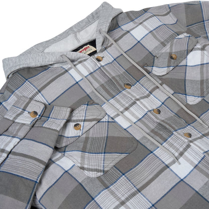 Wrangler Padded Hooded Shirt Jacket