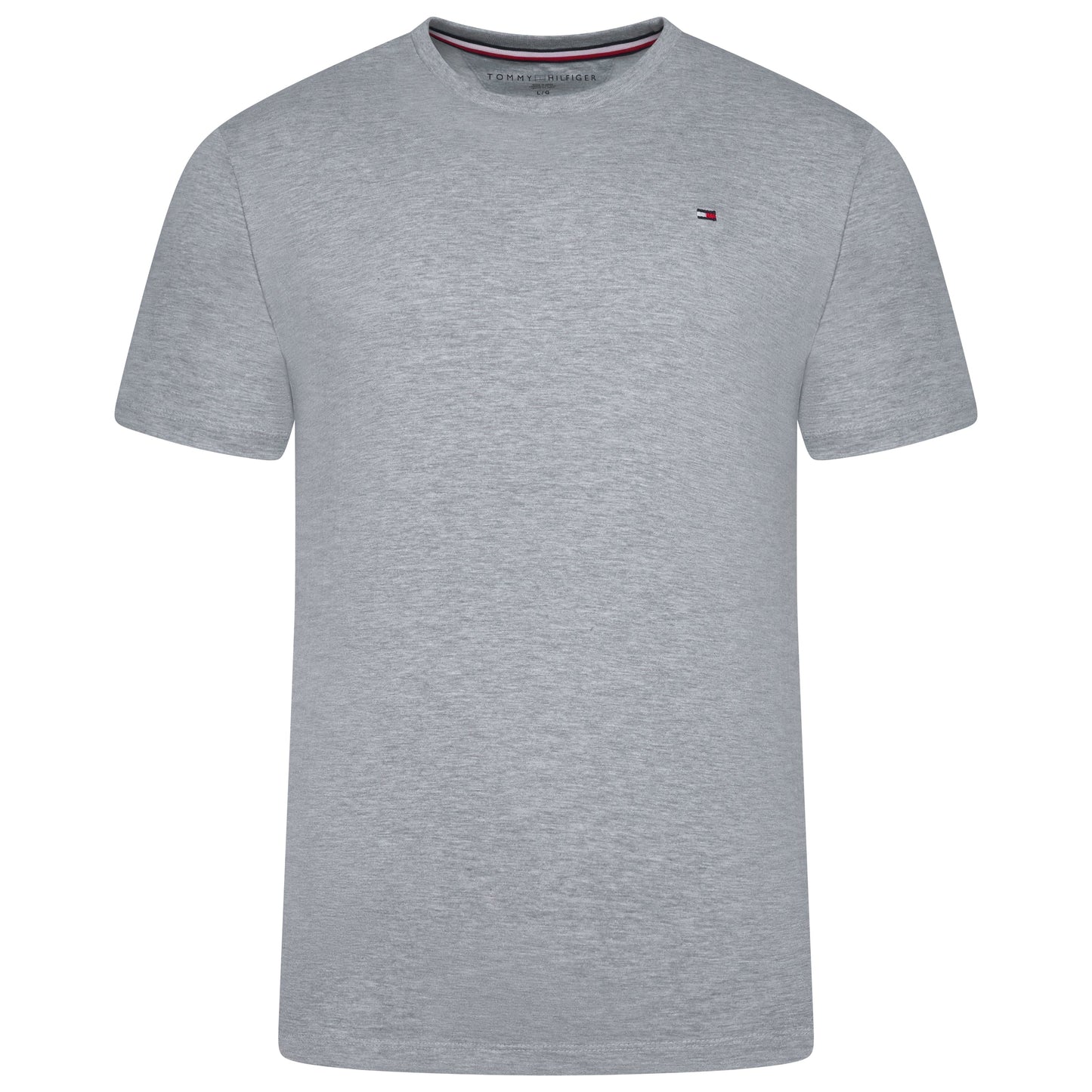 Tommy Hilfiger Flag Embroidery Jersey Crew Neck T-Shirt