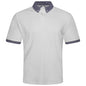 Evryone Check Collar Short Sleeve Polo Shirt