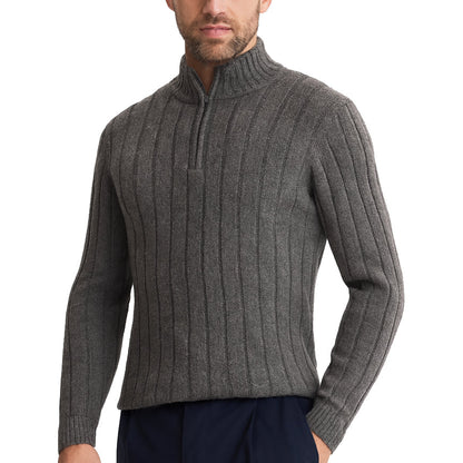 Dressman Wool Blend Quarter Zip Pullover