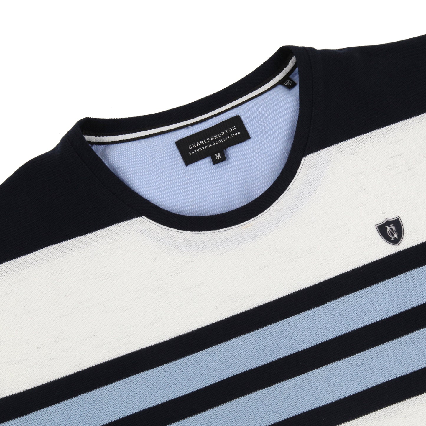 Charles Norton Maryland Striped Pique T-Shirt