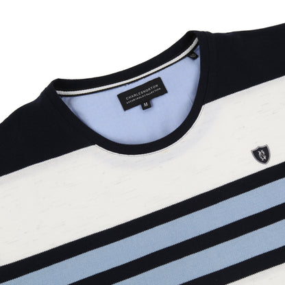 Charles Norton Maryland Striped Pique T-Shirt