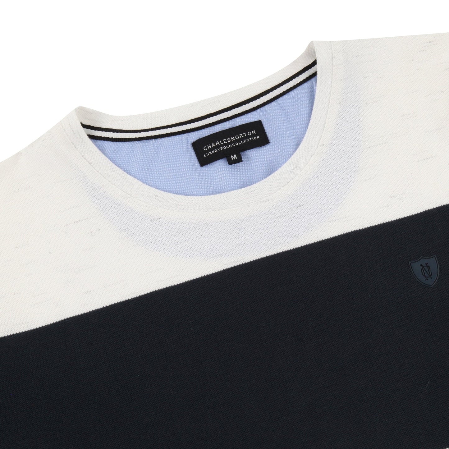 Charles Norton Massachusetts Striped Pique T-Shirt