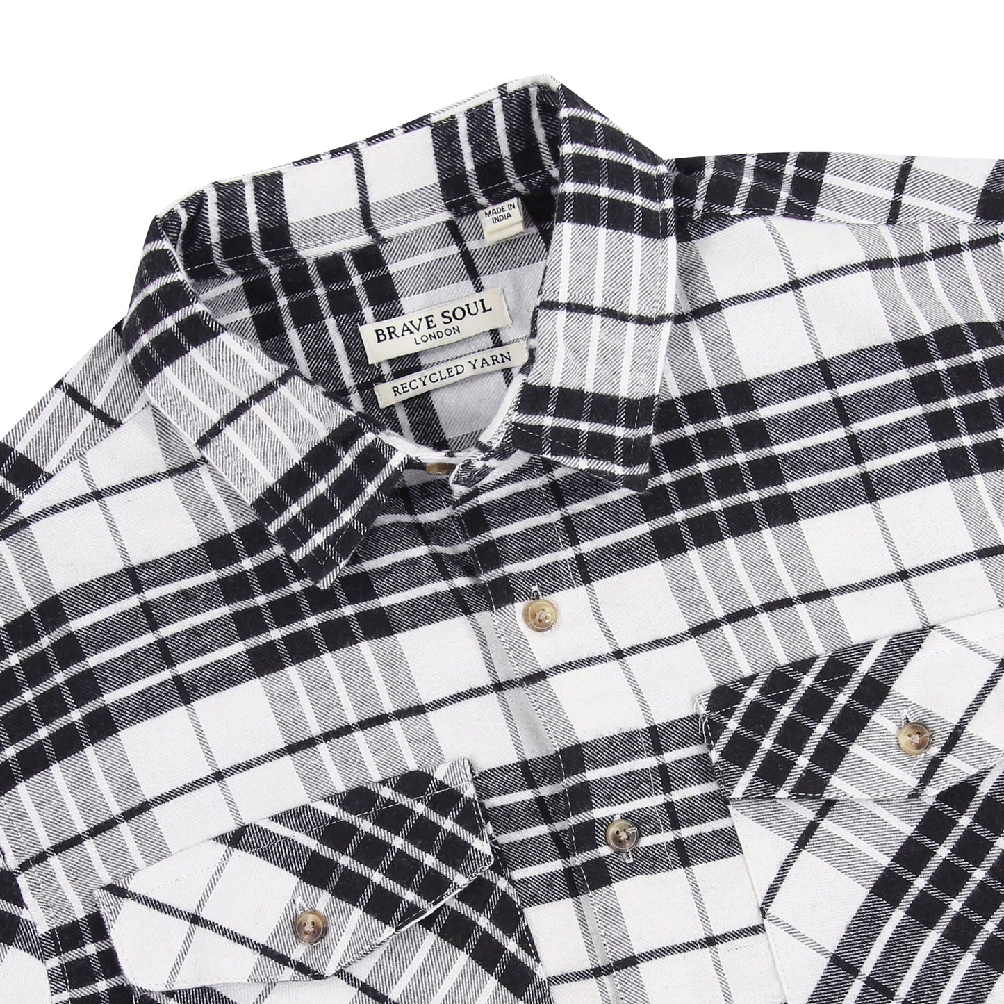 Brave Soul Mass Check Shirt