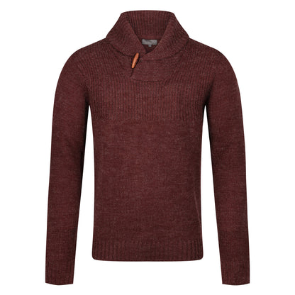 Carter & Rise Shawl Neck Cable Knit Wool Blend Jumper