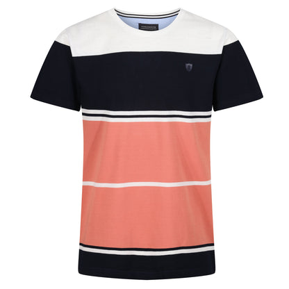 Charles Norton Massachusetts Striped Pique T-Shirt