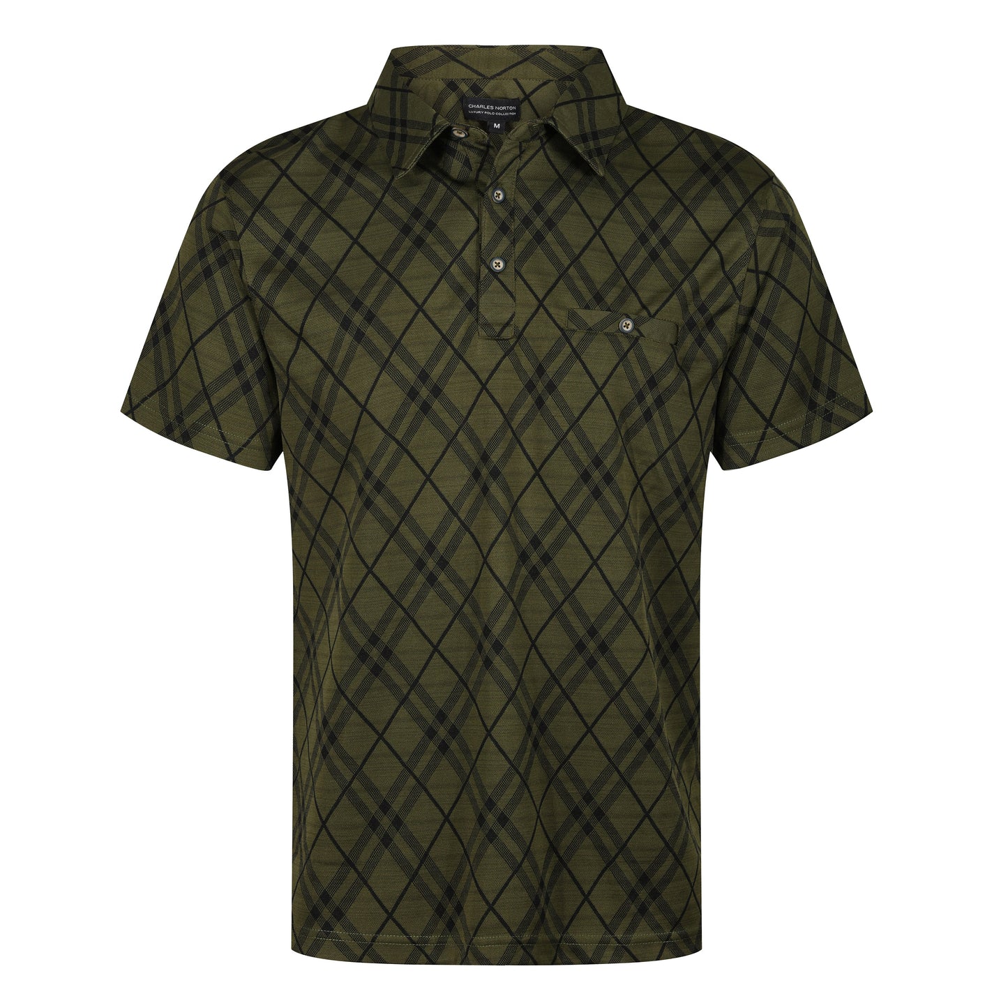 Charles Norton Harlequin Diamond Polo Shirt