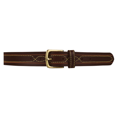 Outback 1.25" Wide Contrast Stitch Full Grain Leather Belt