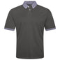 Evryone Check Collar Short Sleeve Polo Shirt