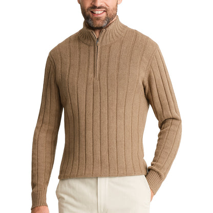Dressman Wool Blend Quarter Zip Pullover