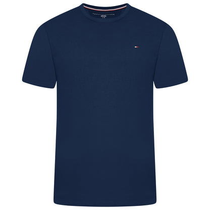 Tommy Hilfiger Flag Embroidery Jersey Crew Neck T-Shirt