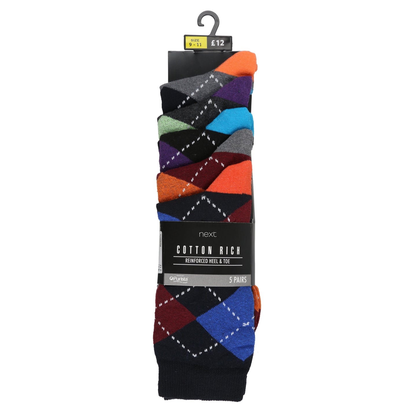 Next 5 Pairs Cotton Rich Patterned Socks