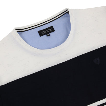 Charles Norton Massachusetts Striped Pique T-Shirt