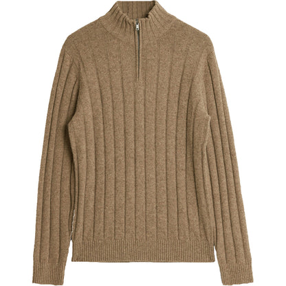 Dressman Wool Blend Quarter Zip Pullover