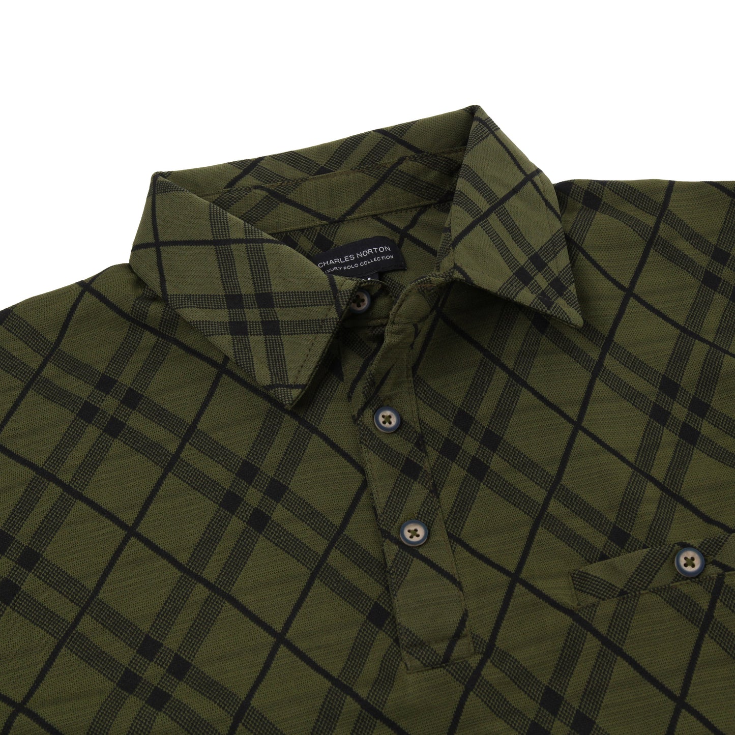 Charles Norton Harlequin Diamond Polo Shirt