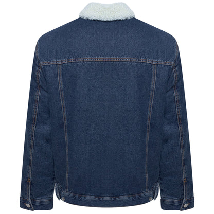 Kiabi Sherpa Fleece Lined Denim Jacket