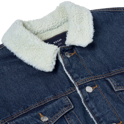 Kiabi Sherpa Fleece Lined Denim Jacket