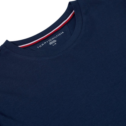 Tommy Hilfiger Flag Embroidery Jersey Crew Neck T-Shirt