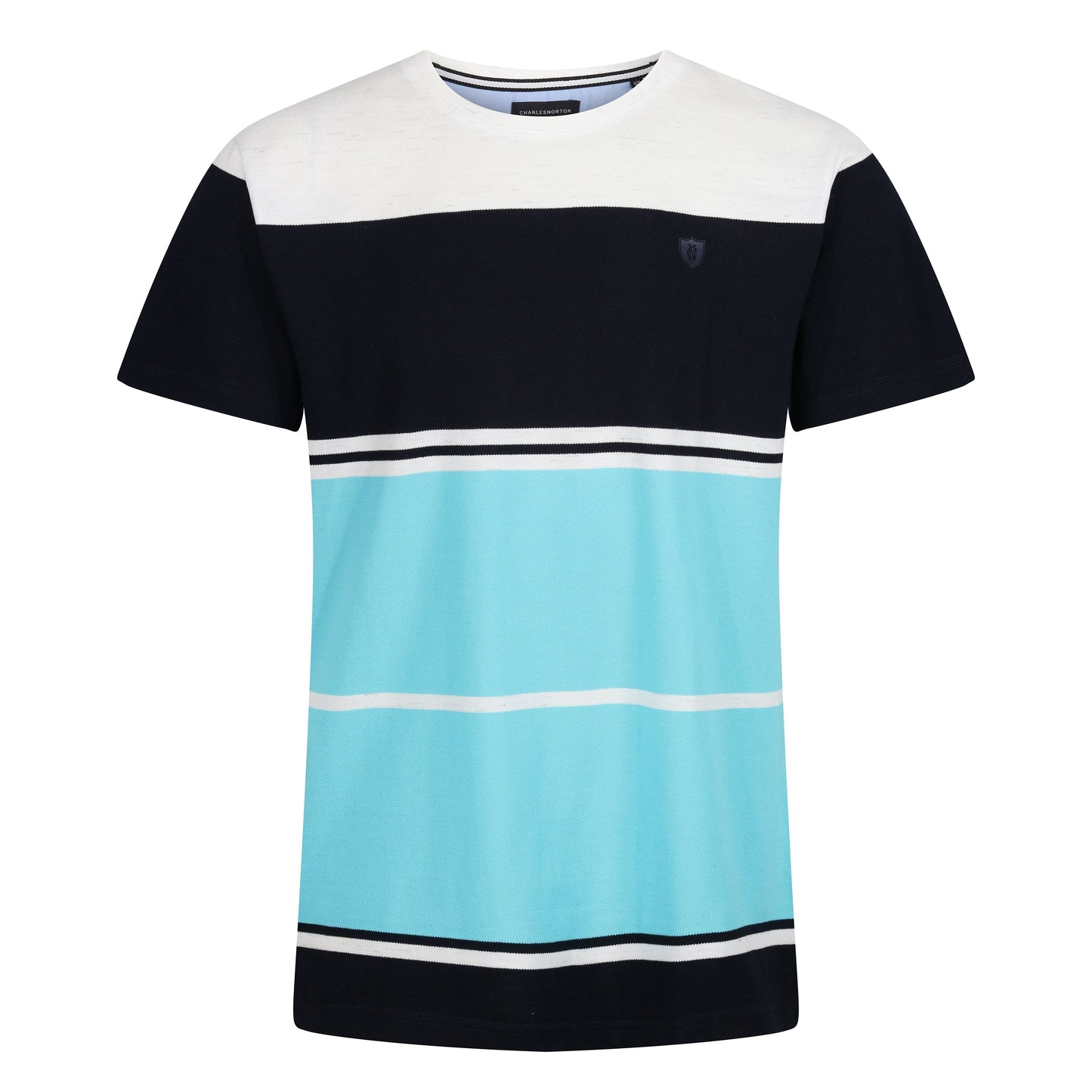 Charles Norton Massachusetts Striped Pique T-Shirt