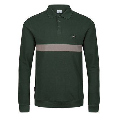 TL London Long Sleeve Stripe Polo Shirt