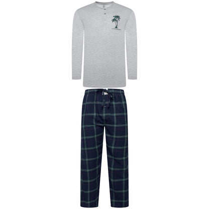 Lucky Brand Henley & Flannel Pant Pyjama Set