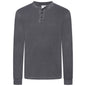 M&S Henley Waffle Long Sleeve Top