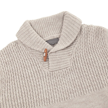 Carter & Rise Shawl Neck Cable Knit Wool Blend Jumper