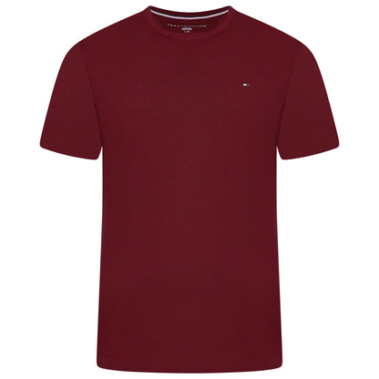 Tommy Hilfiger Flag Embroidery Jersey Crew Neck T-Shirt
