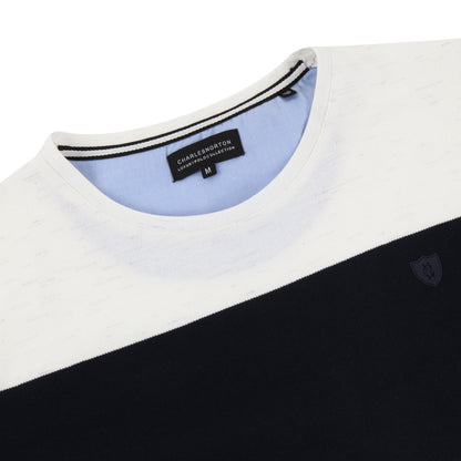 Charles Norton Massachusetts Striped Pique T-Shirt