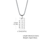 Wholesale Jewelry Punk Simple Style Cross Rectangle 304 Stainless Steel Zircon Polishing Pendant Necklace