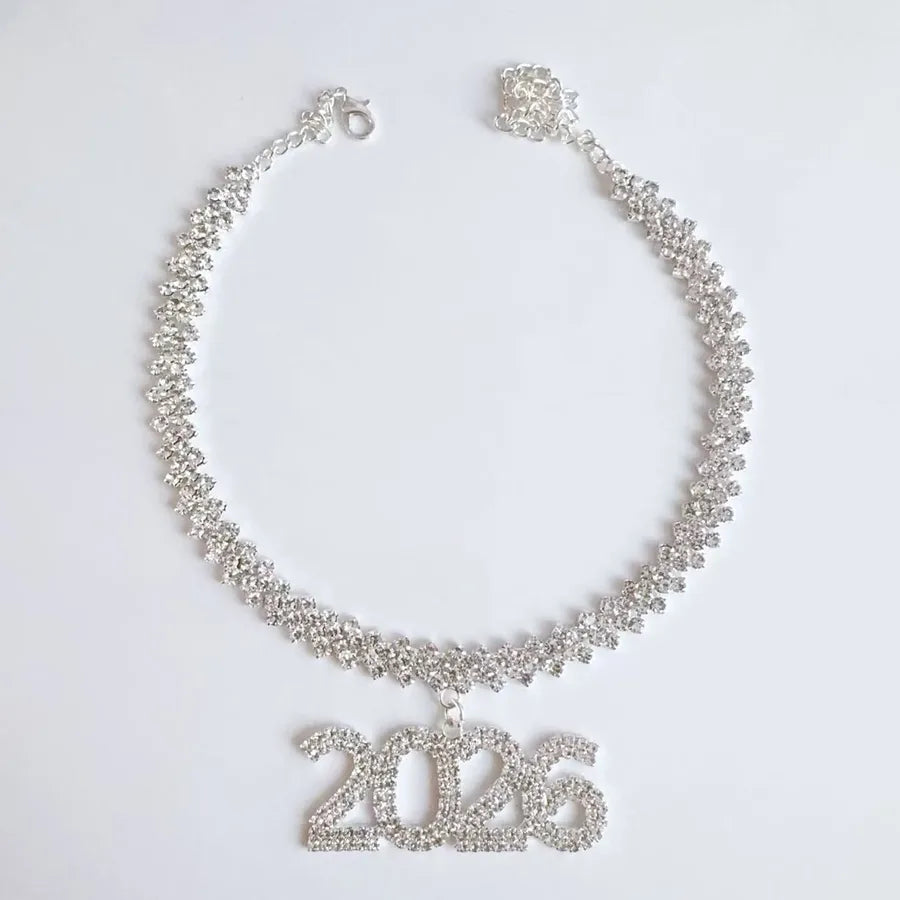 Trendy Cuban Link Necklace Pendant 2026 Number Short Style Men's Hip Hop Nightclub Clavicle Chain Unisex Personalized Jewelry