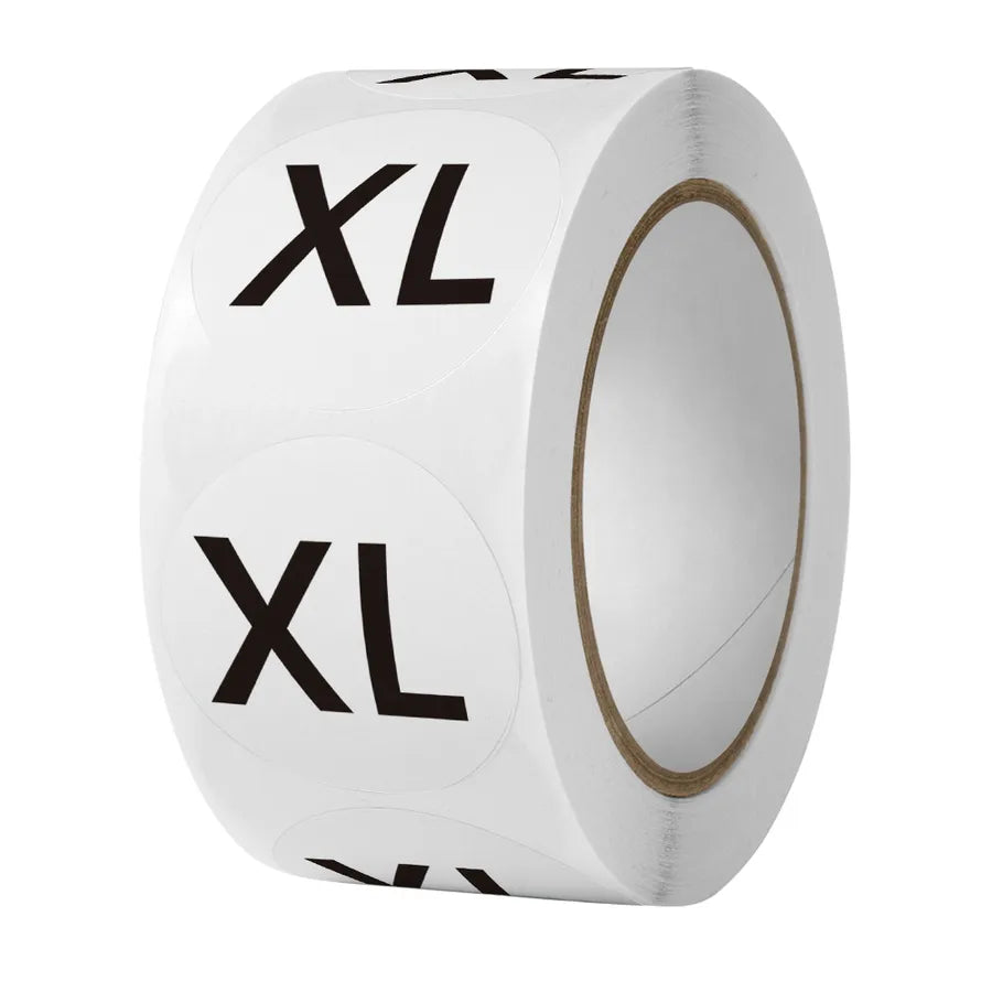 1 inch clothing clothes size label sticker wholesale shoes hat size model self-adhesive label sticker