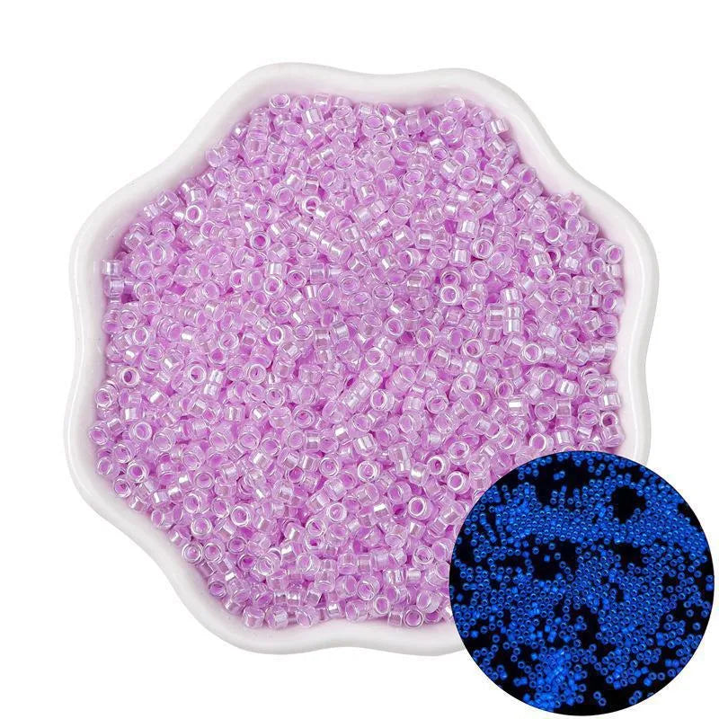 1 Pack Glass Solid Color Beads