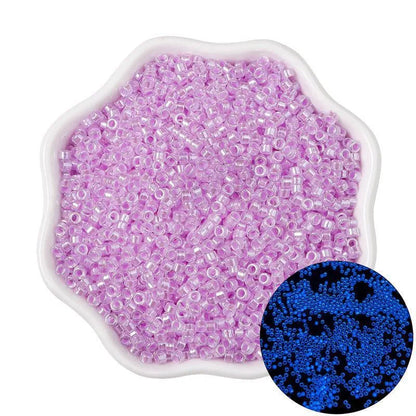 1 Pack Glass Solid Color Beads