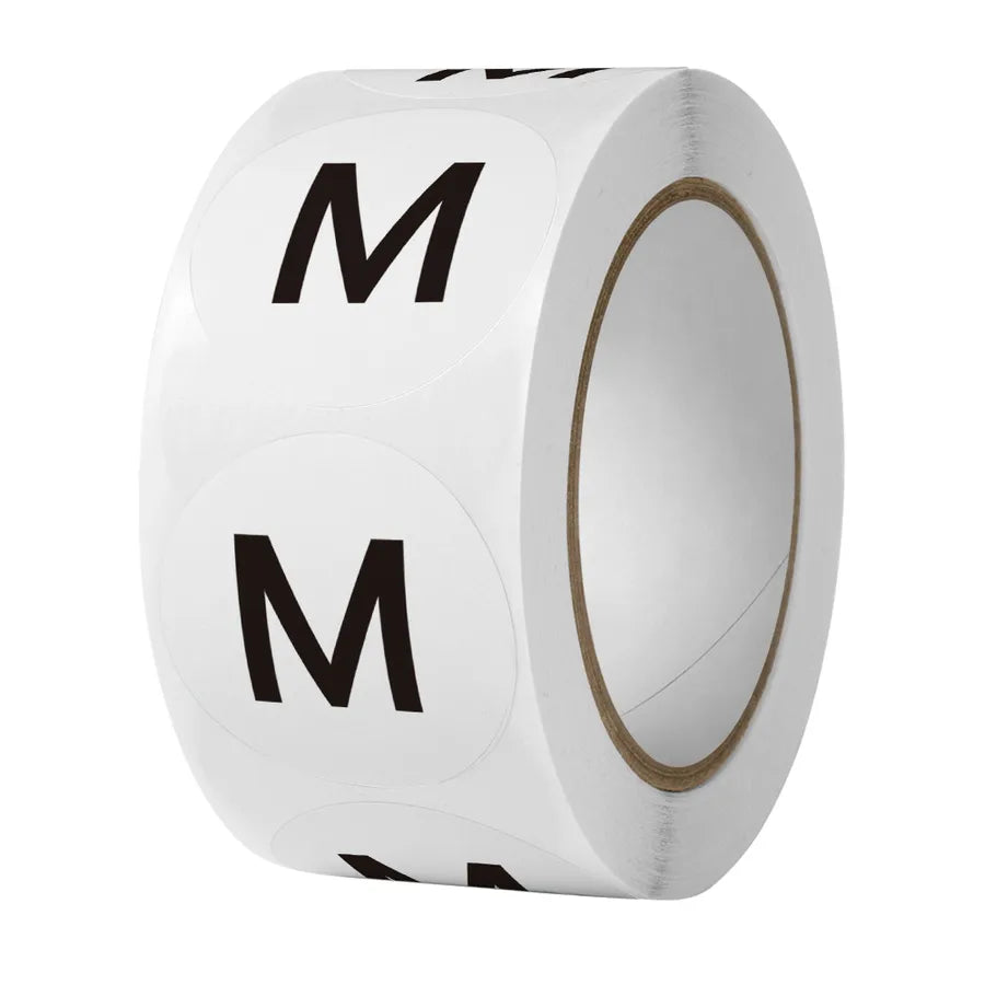 1 inch clothing clothes size label sticker wholesale shoes hat size model self-adhesive label sticker