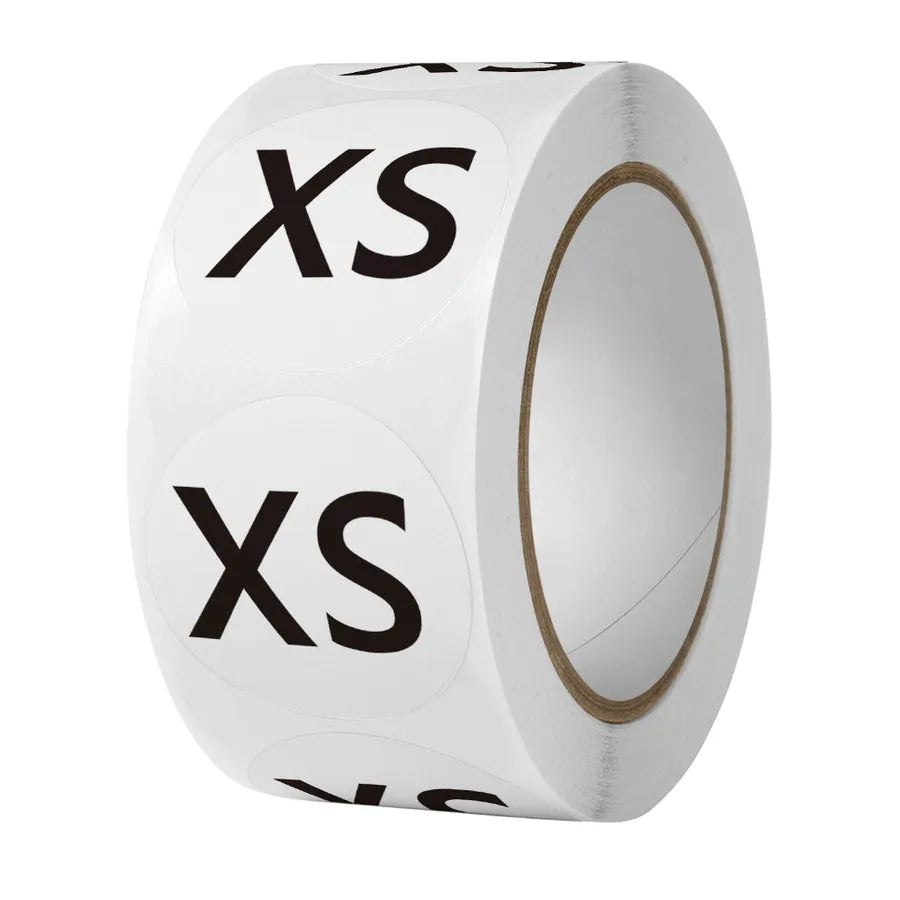 1 inch clothing clothes size label sticker wholesale shoes hat size model self-adhesive label sticker