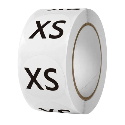 1 inch clothing clothes size label sticker wholesale shoes hat size model self-adhesive label sticker