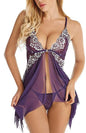 Women's Lady Sexy Solid Color Sexy Lingerie Sets Indoor Honeymoon Sexy Lingerie